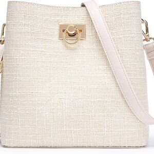 KALIDI Crossbody Purses for Women Vegan Leather Bucket Bag Fashion Ladies Crossb